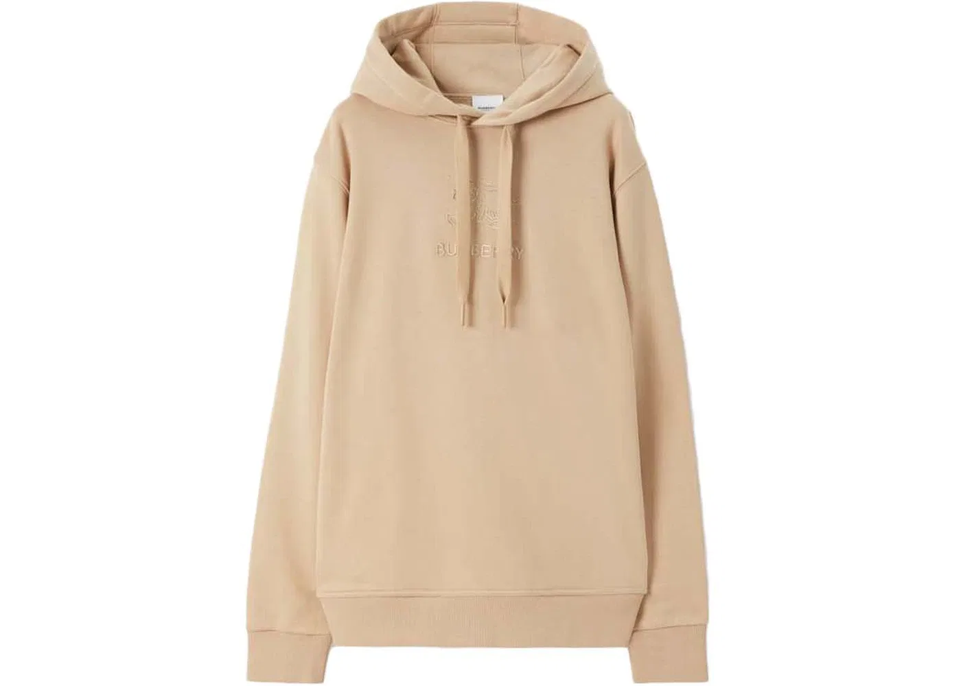 Мужская худи с вышивкой EKD Burberry, Soft Fawn