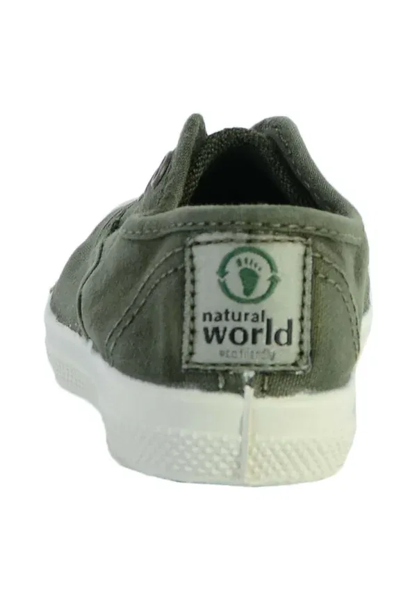 Кеды с текстильным верхом World ingles Natural World, Kaki Enz, хаки — фото 2