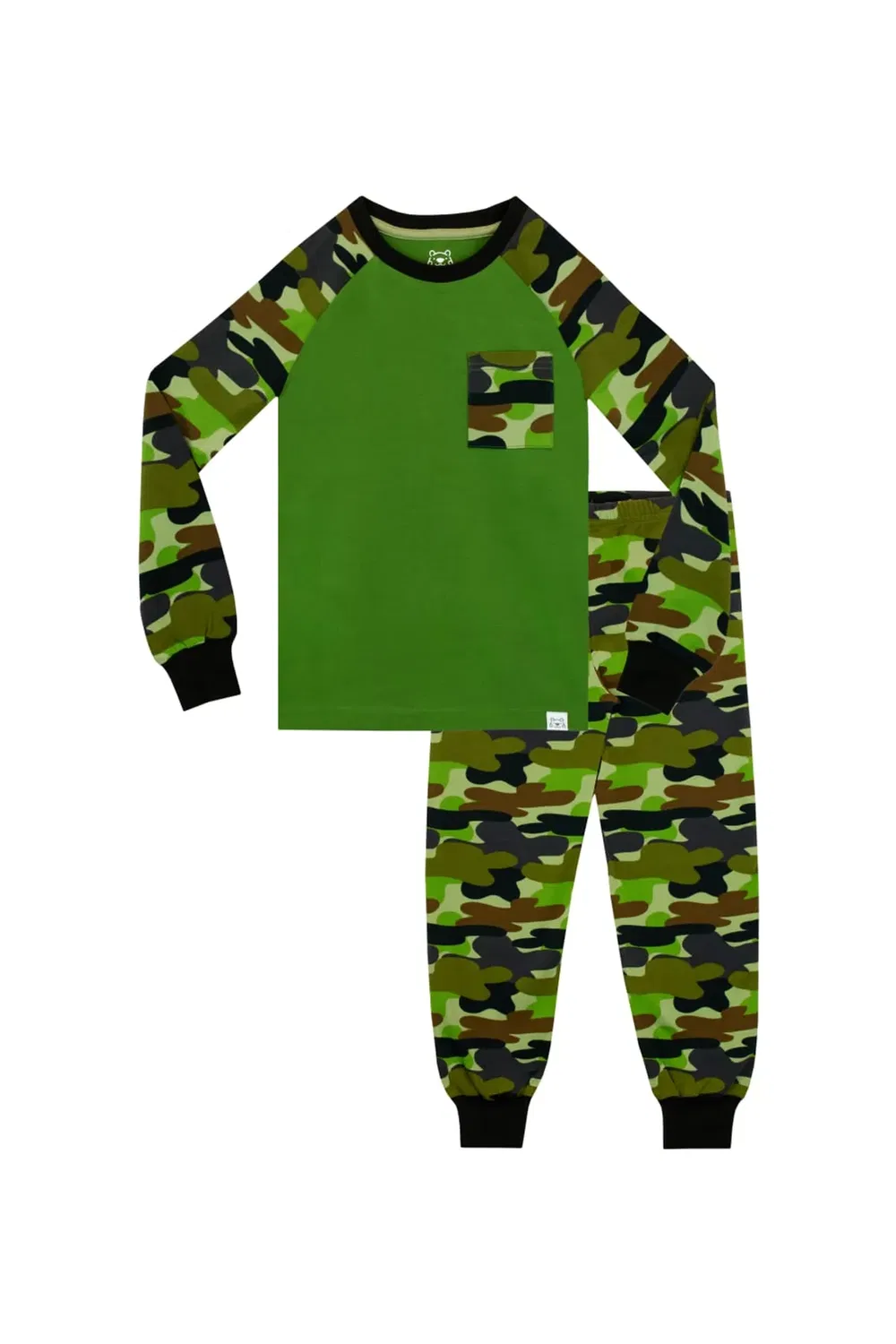 Пижама с принтом Military Camo Harry Bear, Green