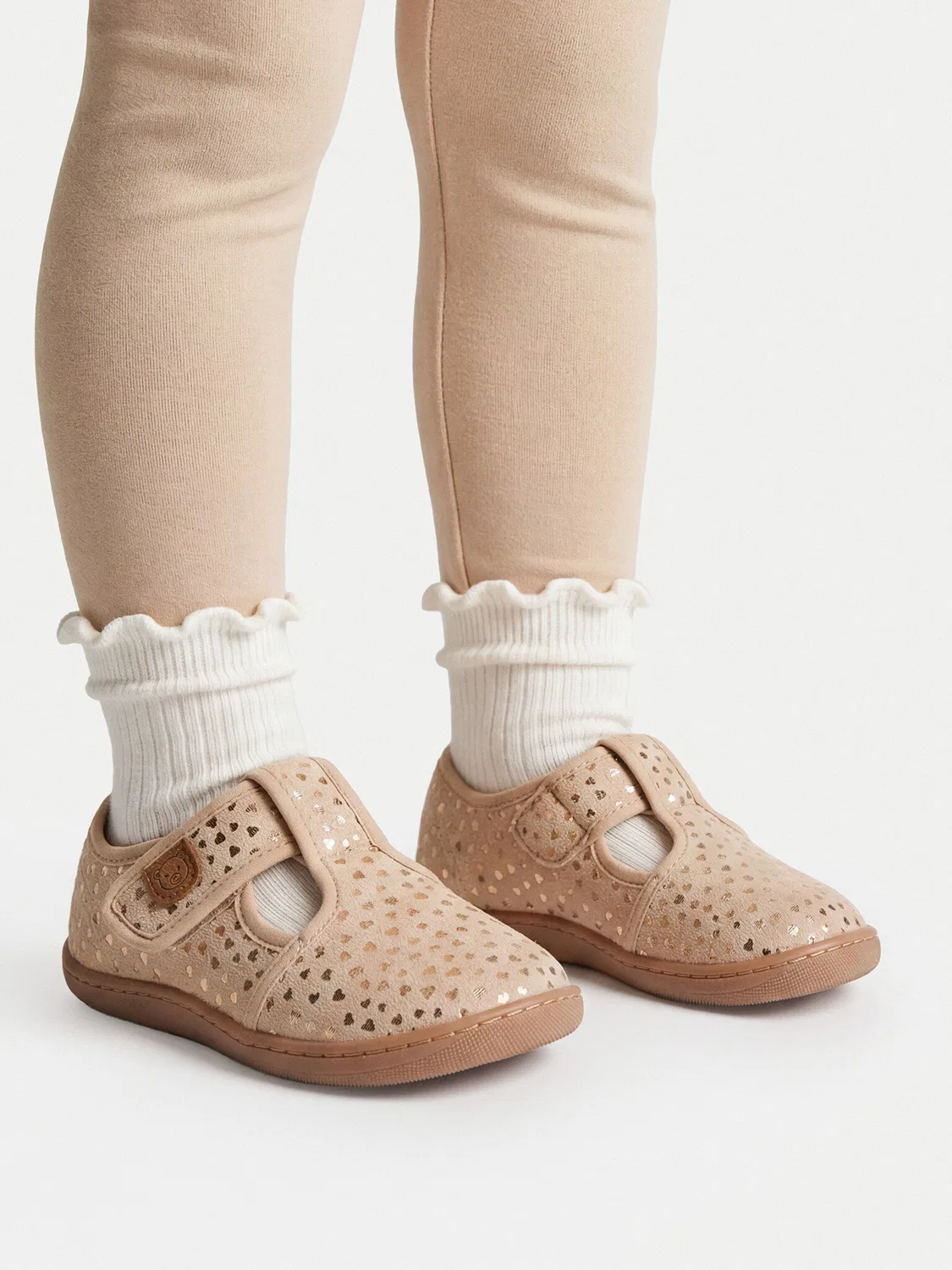Слиперы для девочки Lasocki Kids, бежевый — фото 2