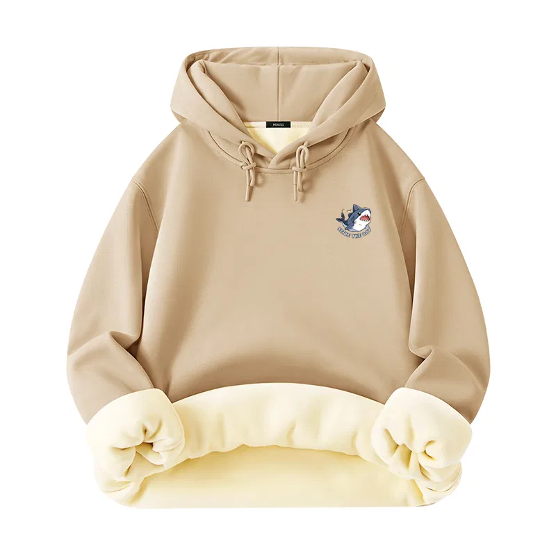 Детский худи на молнии с капюшоном MINISO, Khaki