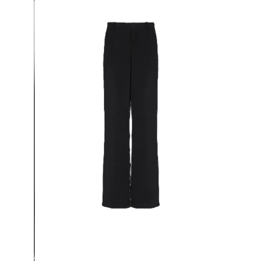 Брюки свободного кроя из крепа Balmain, Black