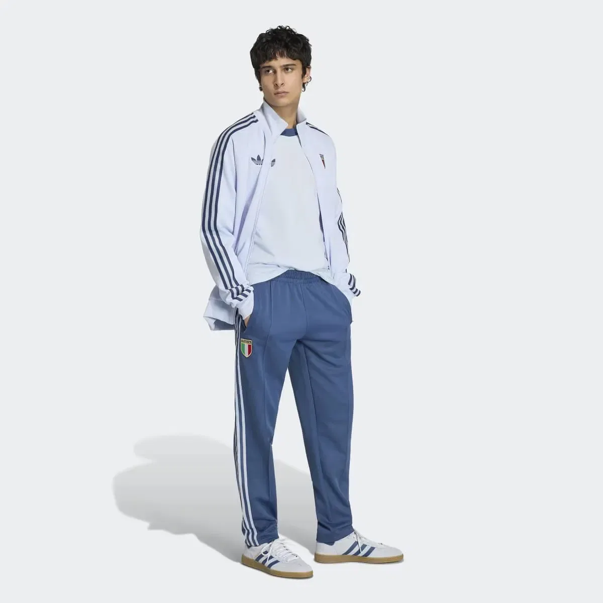 Мужские спортивные штаны из интерлока adidas Originals, Azul Marino — фото 3