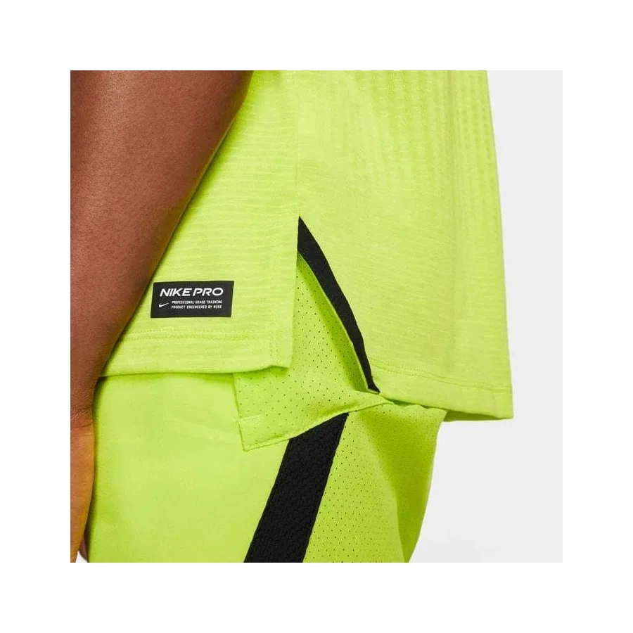 Футболка спортивная с коротким рукавом Nike Pro Dri-FIT Adv, Зеленый — фото 3