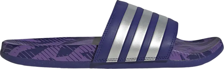 

Сандалии Adidas Adilette Comfort Slide 'Legacy Indigo Silver Metallic', синий