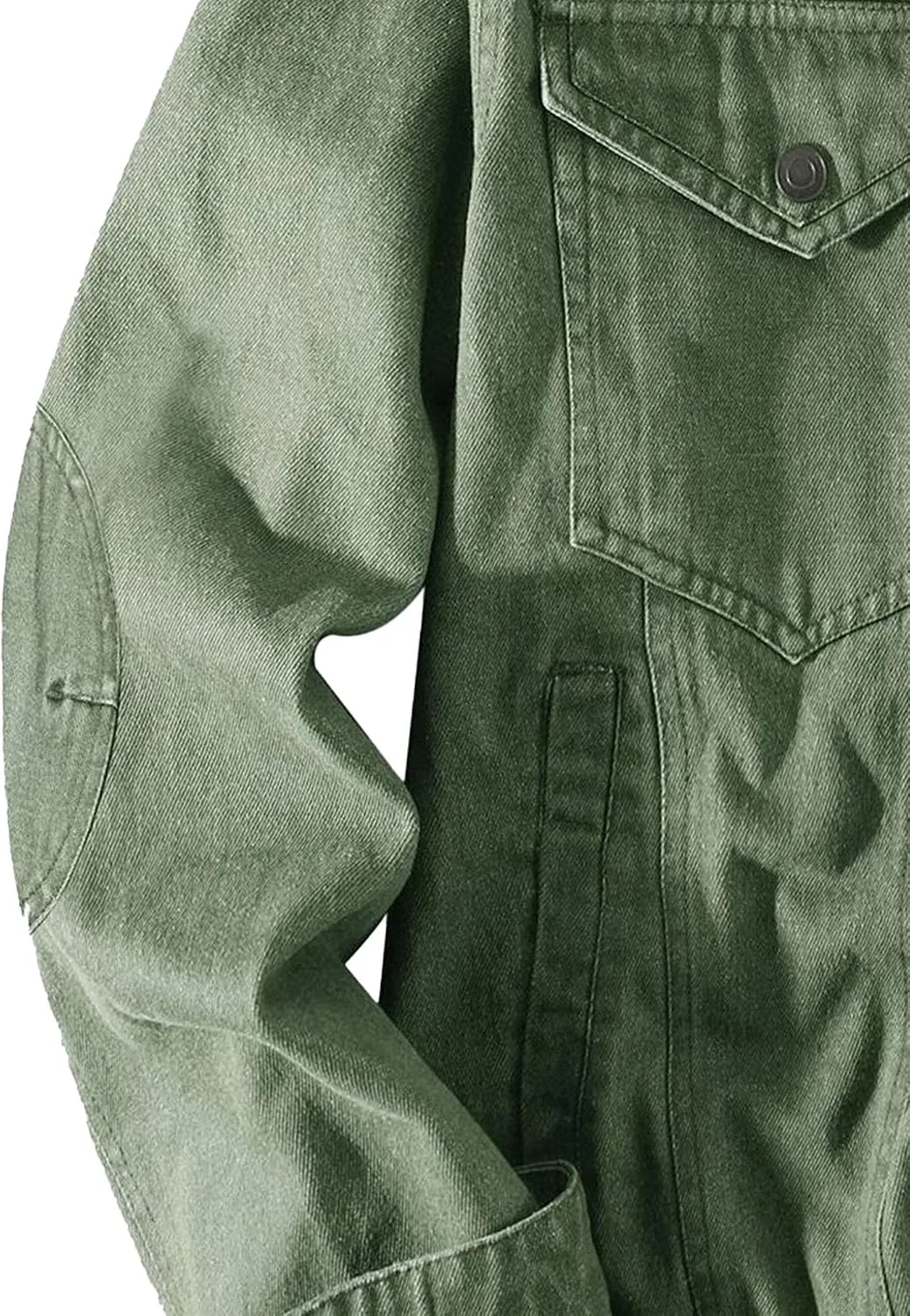 Мужская джинсовая куртка-тракторист Classic Outerwear, зелёный — фото 2