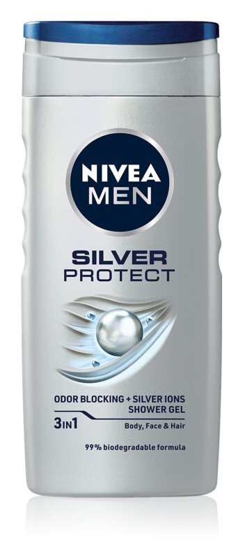 

Гель для душа для мужчин Nivea Men Silver Protect