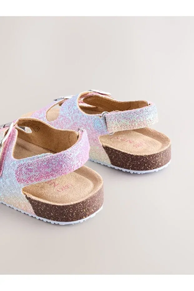 Детские сандалии для девочек с блестками Next Baby, Multicolor — фото 4