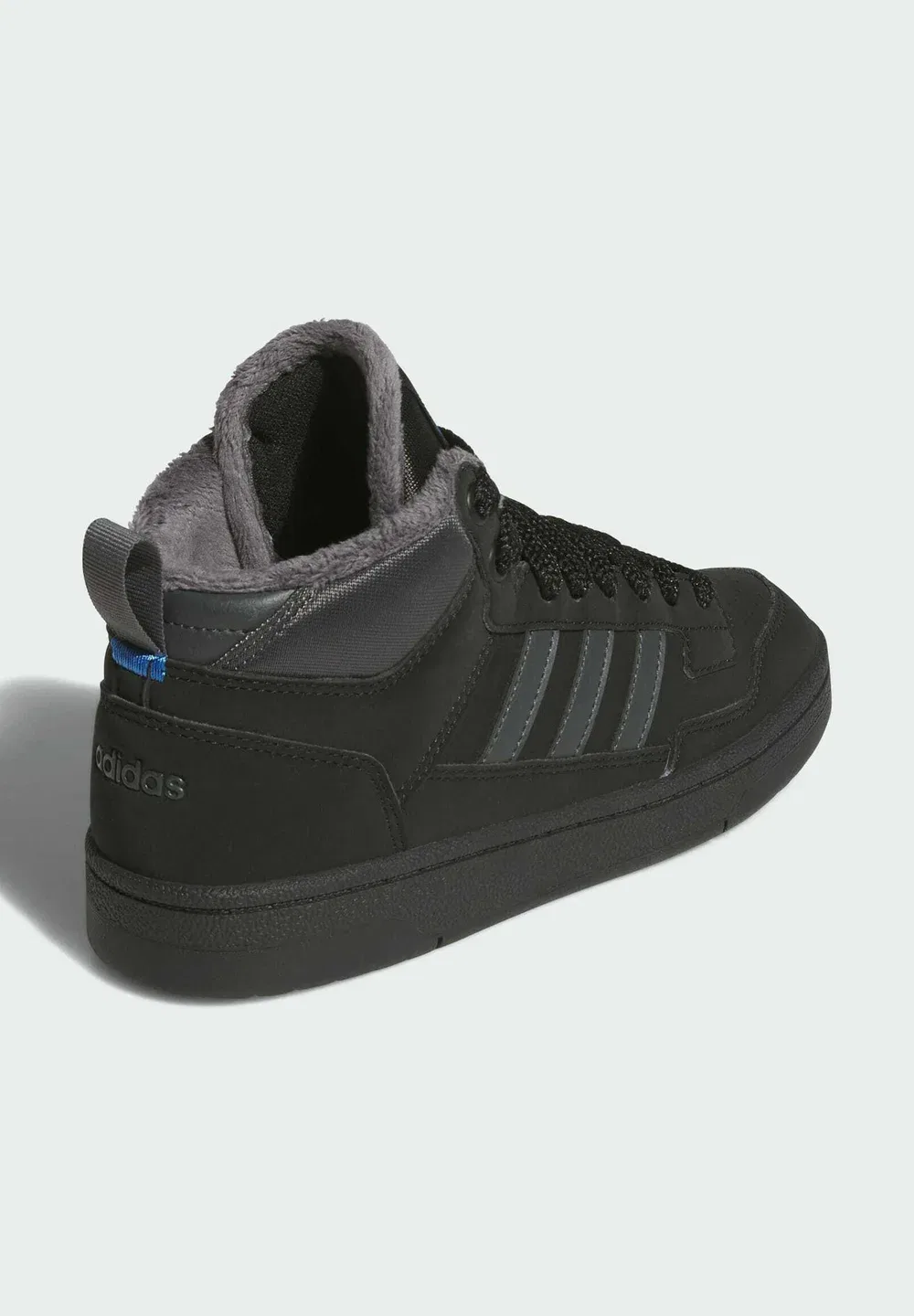 Кроссовки Rapid Court средней высоты для зимы, унисекс - тренировочные кроссовки Adidas Performance, Core Black Grey Six Bright Royal — фото 4
