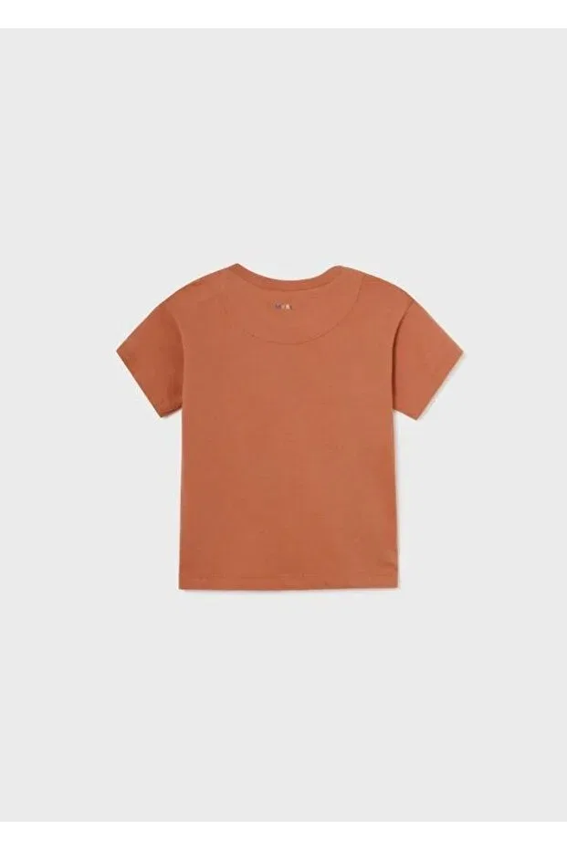 Детская футболка для мальчиков с принтом Interactive Baby Boy T-Shirt Mayoral, Orange — фото 2