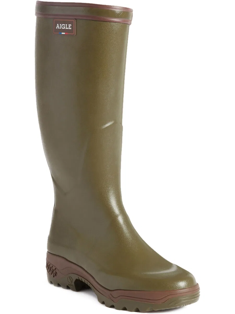 Резиновые сапоги AIGLE 'Gummistiefel Parcours 2 цвета хаки'