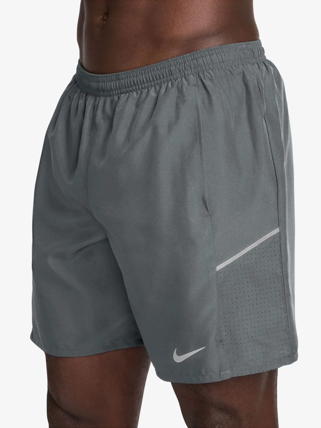 Шорты беговые 2-в-1 Miler Dri-FIT Nike, дымчато-серый — фото 3