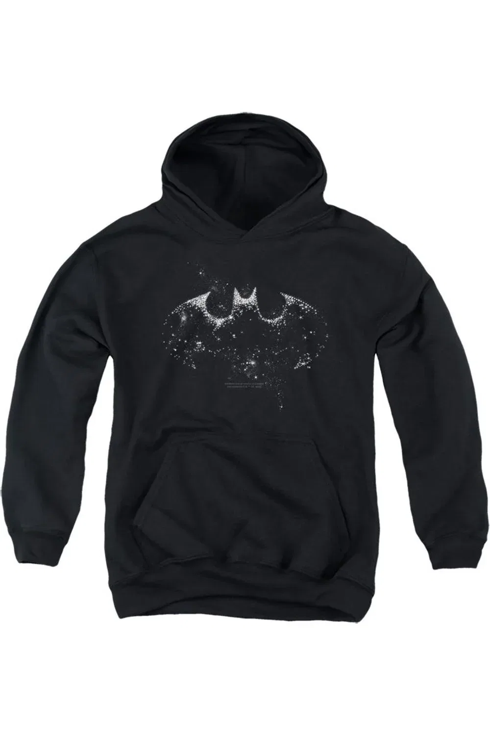 Детское худи с капюшоном Batman Galaxy Gildan, черный