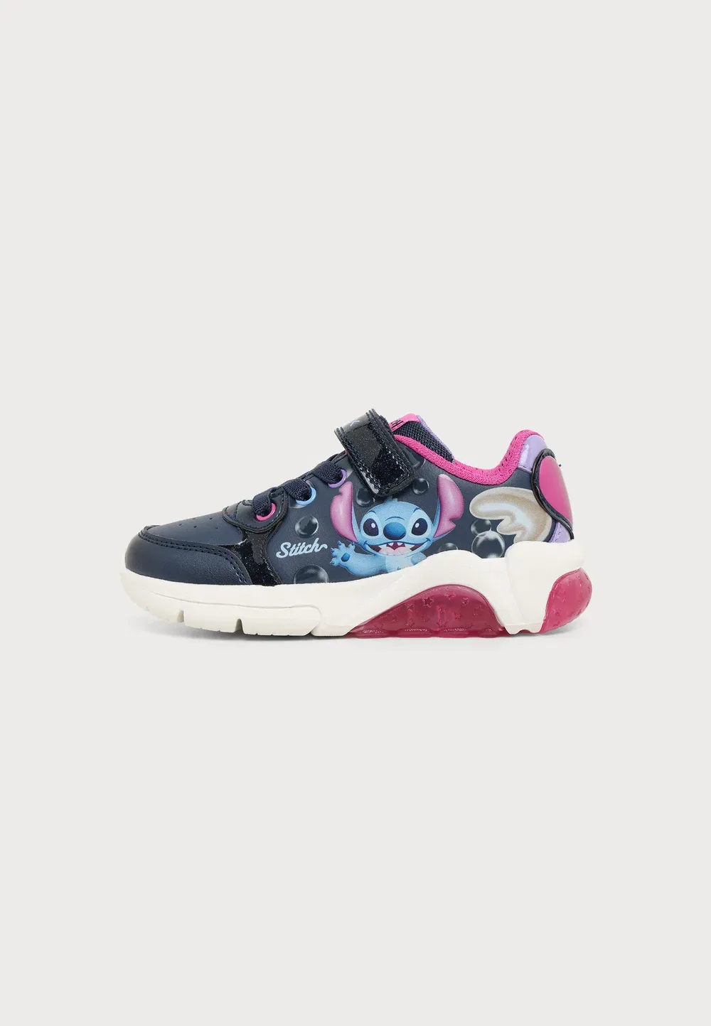Кроссовки Disney Lilo & Stitch Fadinlight Girl Geox, Navy/Fuchsia