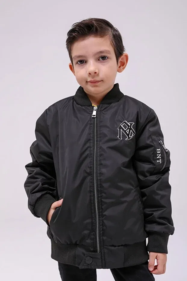 Детская куртка для девочек непромокаемое с капюшоном Benitto Kids, Black