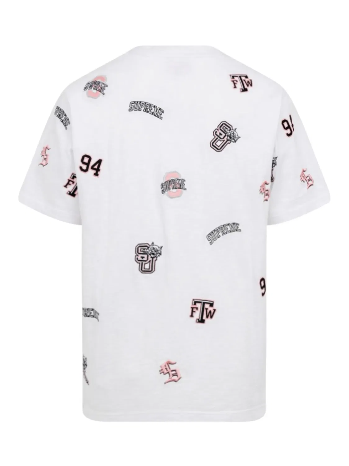 Футболка с логотипом университета белая Supreme, белый — фото 2