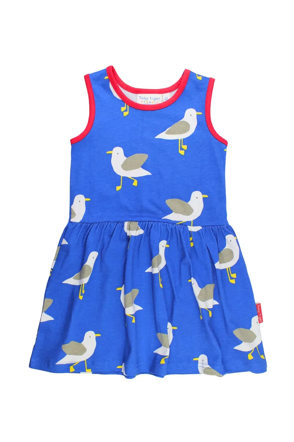 Детское платье с принтом Seagull Harbour Toby Tiger, Blue