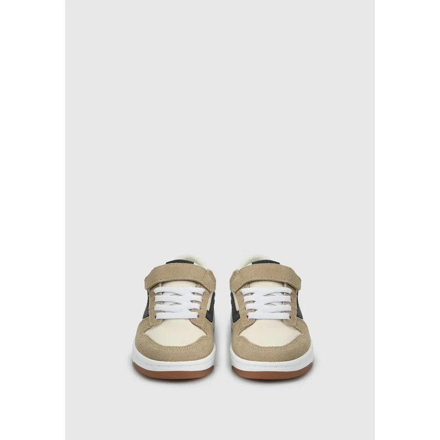 Кроссовки детские с закрытым носком Vans Ryland LS V, Бежевый — фото 3
