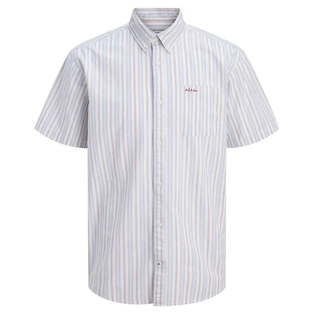 Детская рубашка с принтом Devin Stripe Jack & jones, White — фото 3