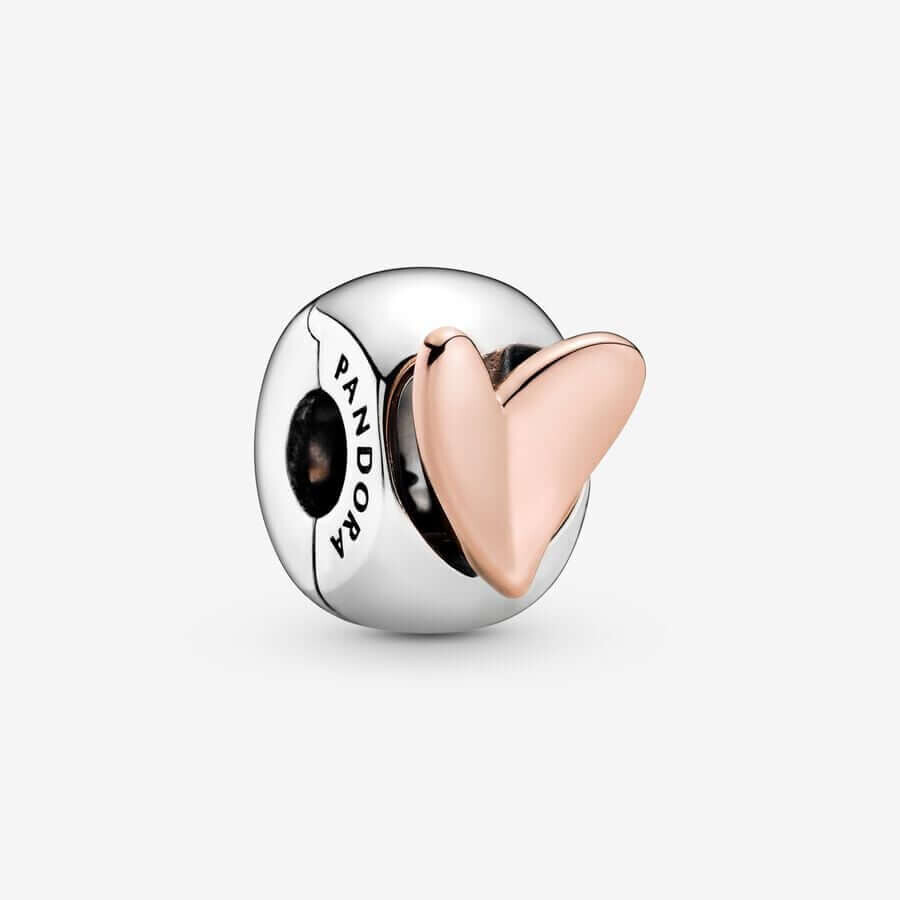 

Шарм-клипса Pandora Moments Freehand Heart, серебро/золото