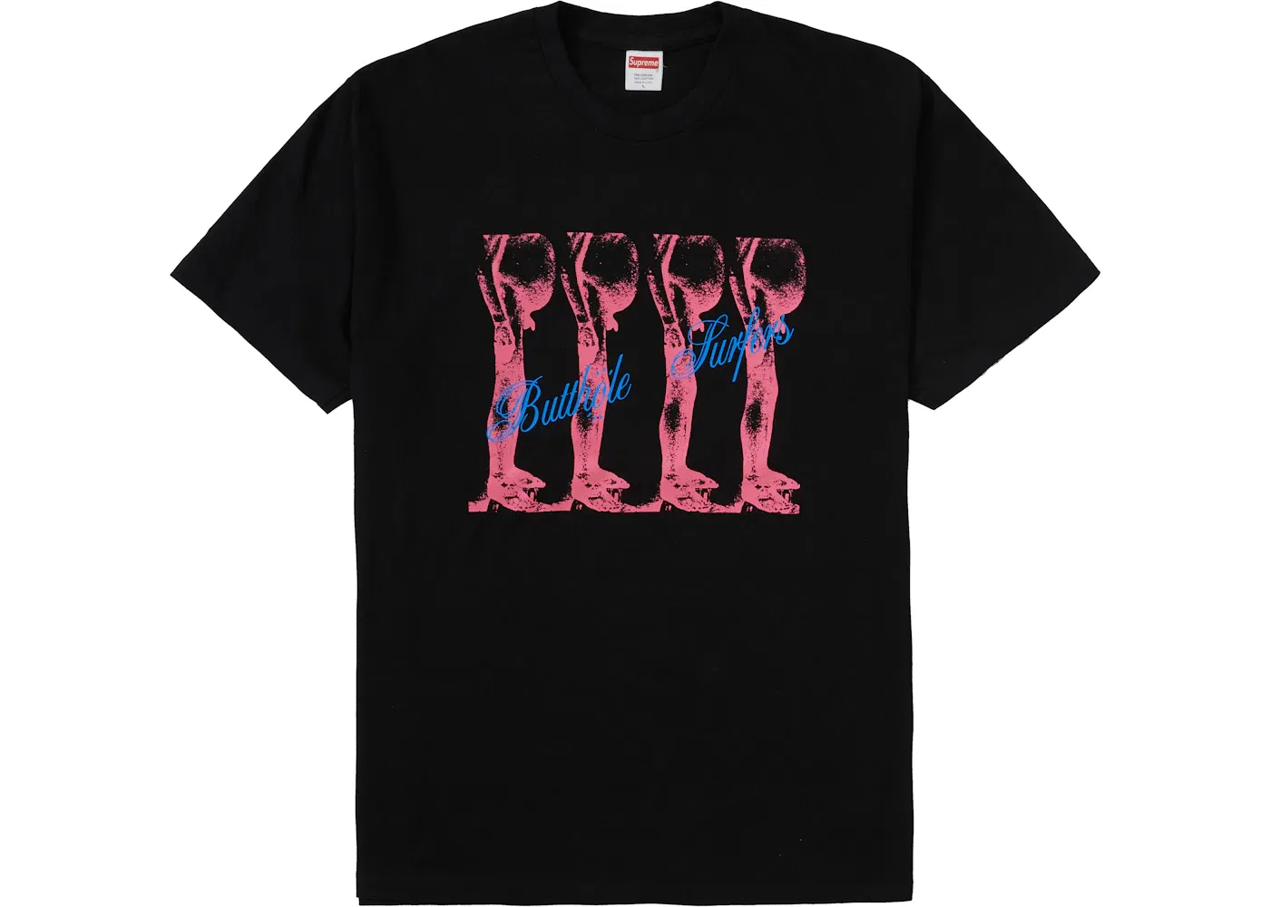 Мужская футболка с принтом Supreme Butthole Surfers Tee, Black