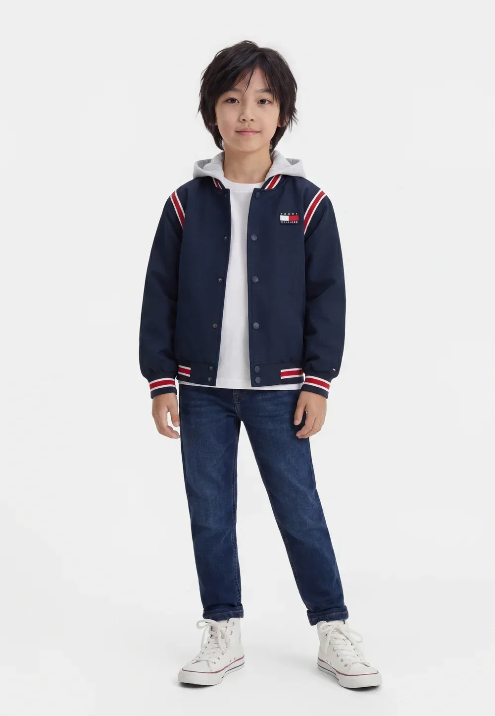 Куртка с капюшоном - бомбер Tommy Hilfiger, Dark Night Navy