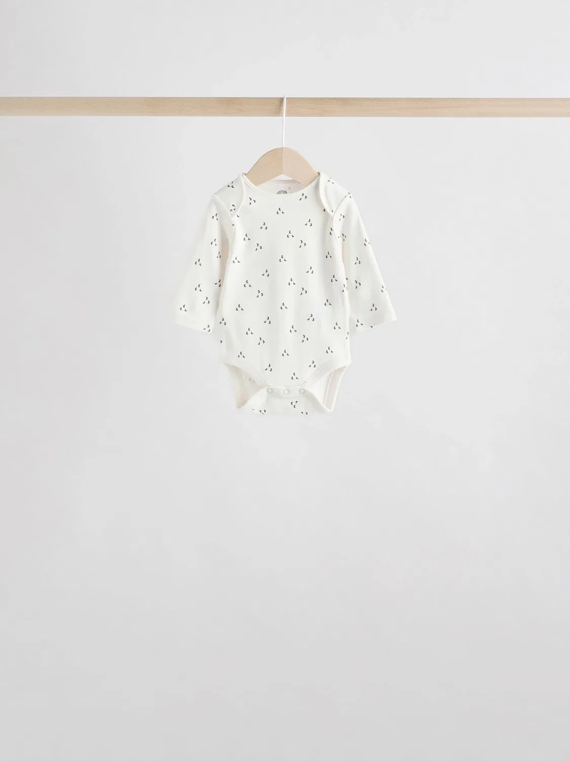Боди с длинным рукавом 5-pack, хлопок Next, нейтральный — фото 2