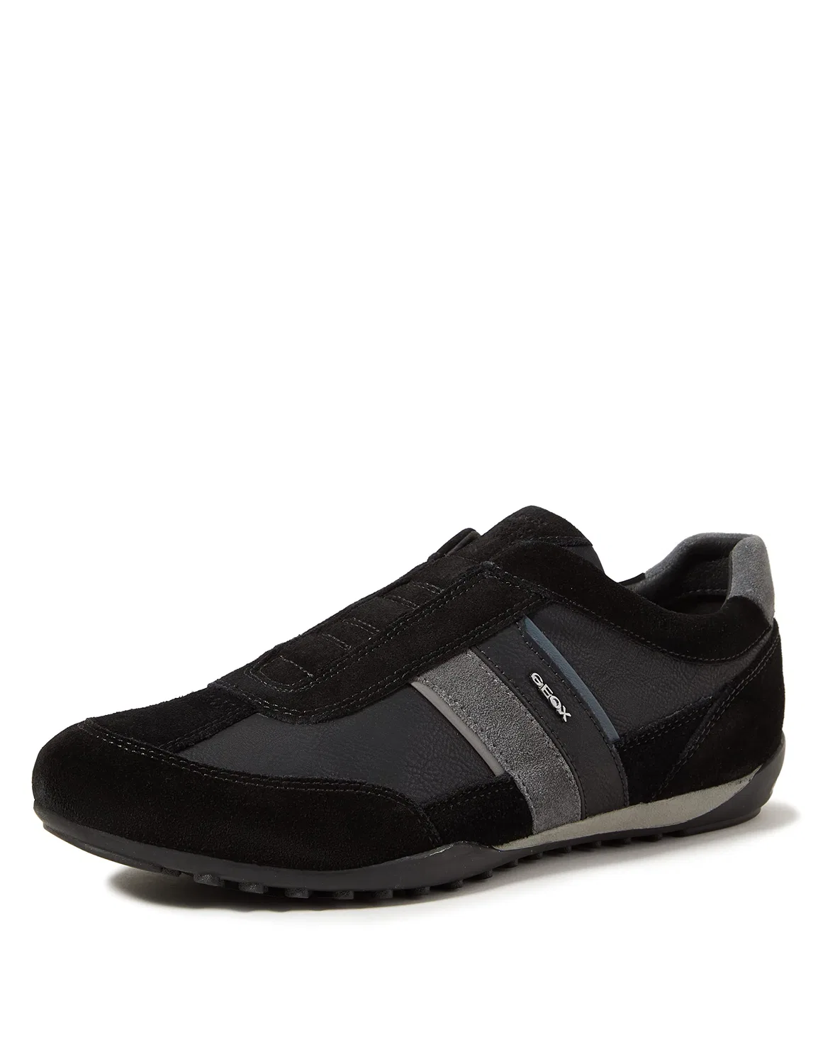 Детские кроссовки для мальчиков дышащие U Wells a Geox, Black Blue Black Dk Jeans