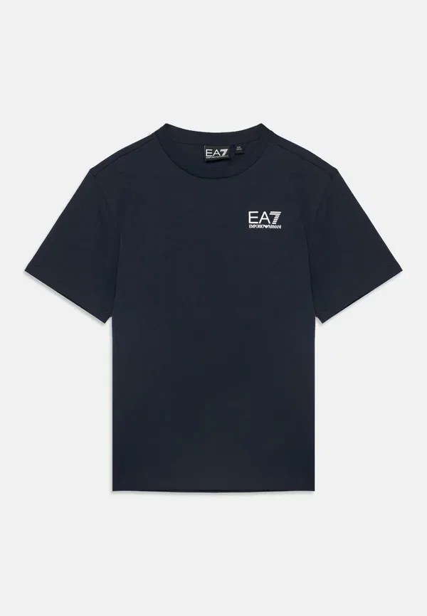 Футболка Train core унисекс - базовая футболка Ea7 Emporio Armani, синий