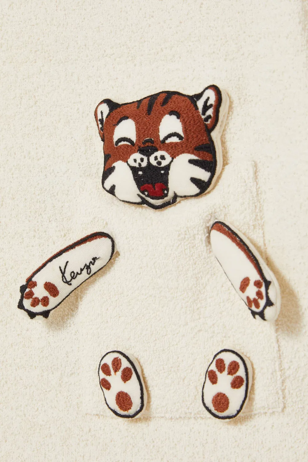 Комплект свитшот и штаны из хлопкового флиса KENZO KIDS — фото 4