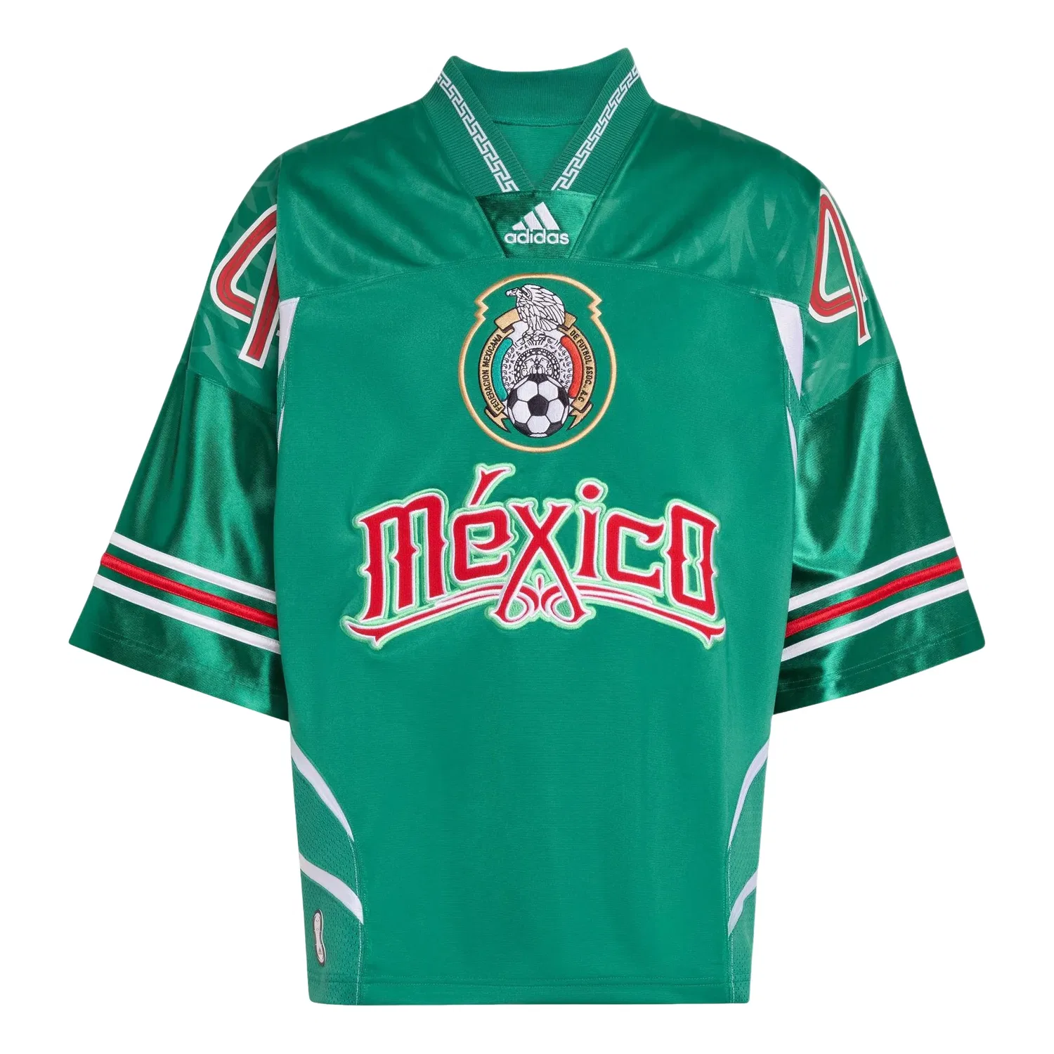 Мужская футболка Bringbacks Remixed Mexico Jersey Adidas, зеленый