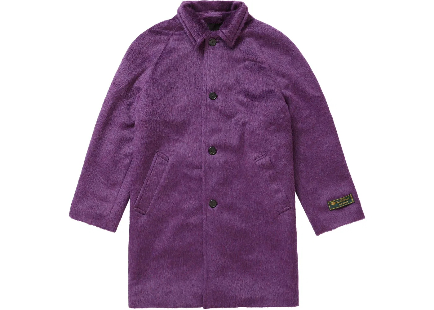 Мужское пальто из альпаки Overcoat Supreme, Purple
