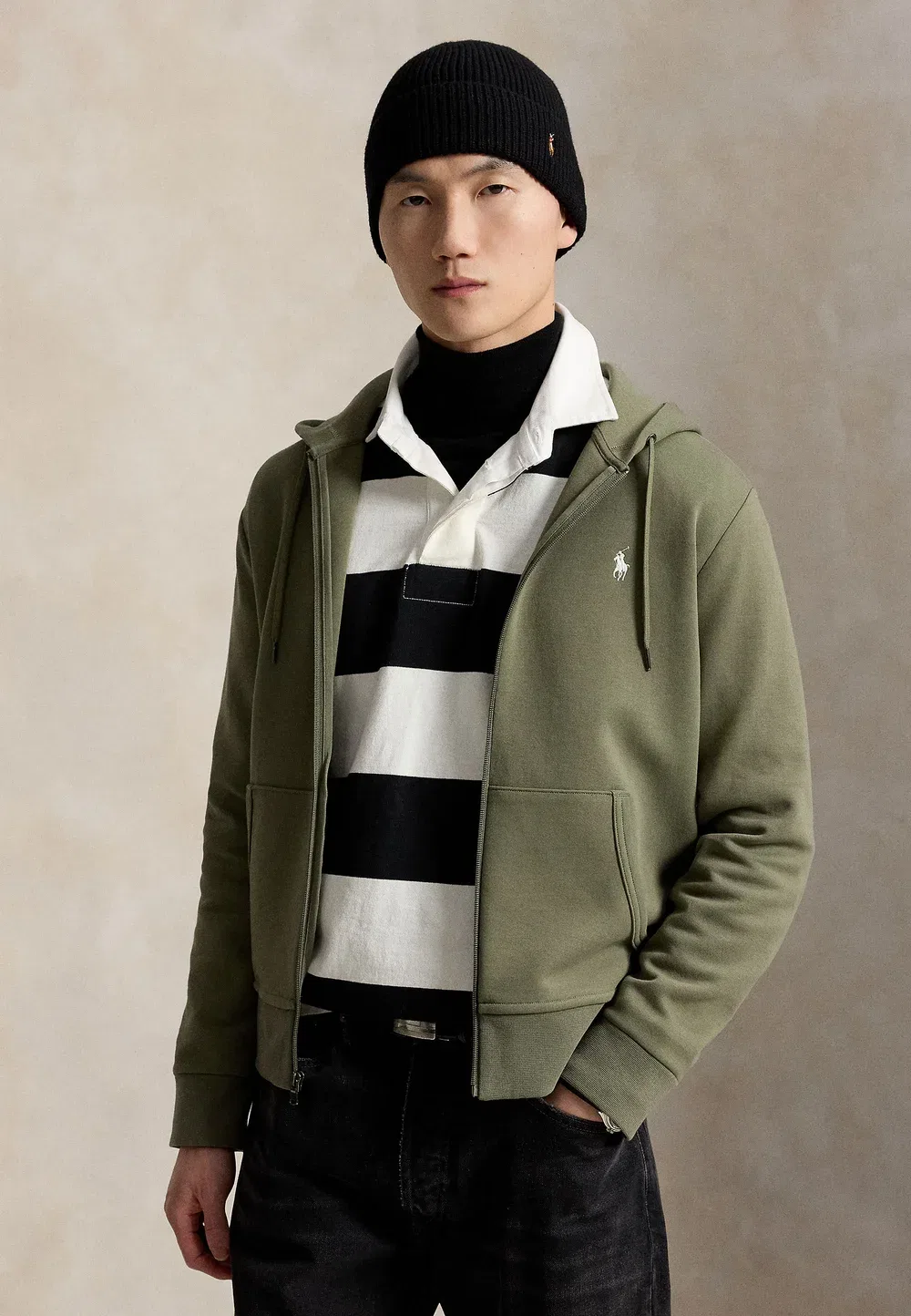 Толстовка на молнии - свитшот на молнии Polo Ralph Lauren, Cruise Olive/C1730