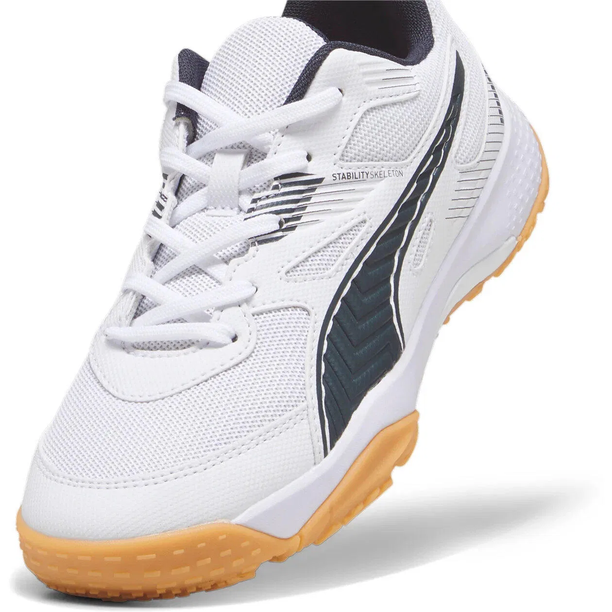 Детские кроссовки для Indoor-Sport Solarflash Jr II Puma, Weiss Grau — фото 3