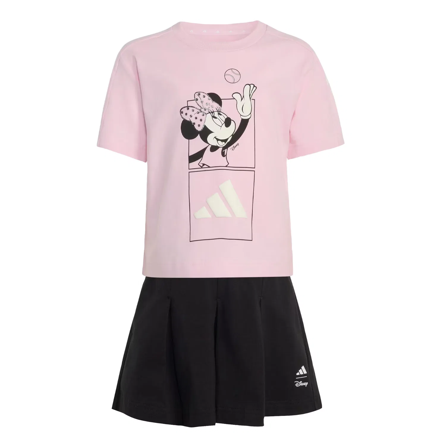 Спортивный костюм Adidas Sportswear Disney Minnie Maus в розовом и черном цветах