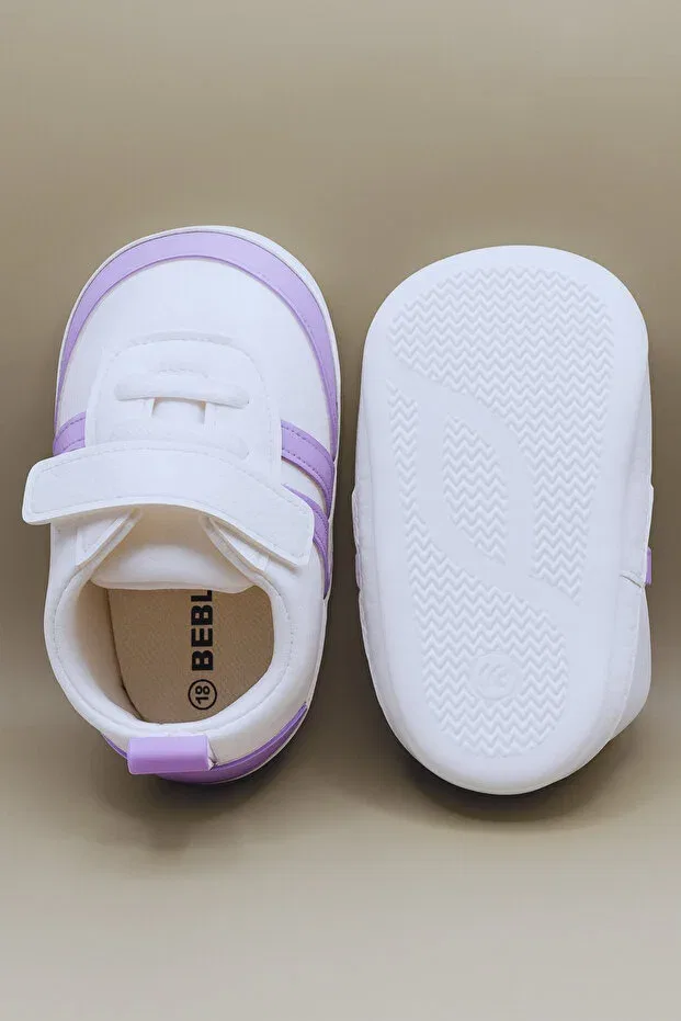 Детские туфли для девочек с липучкой Bebluxbaby, Lilac — фото 4