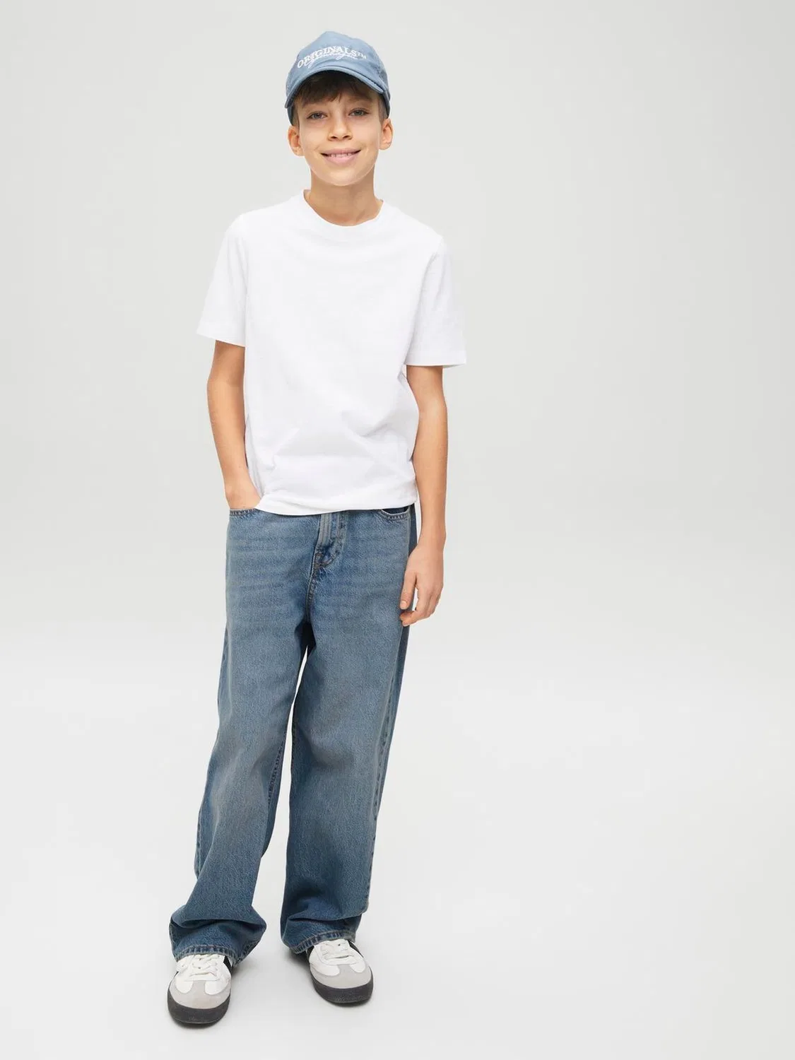 Джинсы свободного кроя Ron JACK & JONES JUNIOR, синие — фото 3