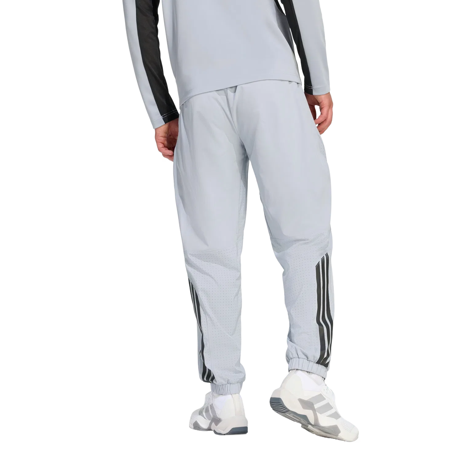 Мужские спортивные тренировочные штаны Adidas, серый — фото 3