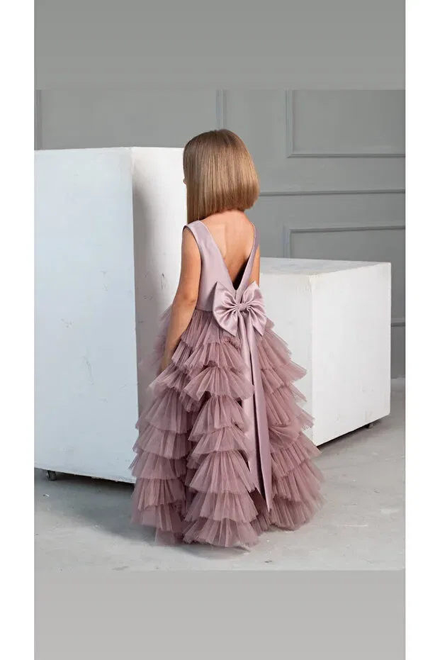 Детское платье для девочек с принтом Girl'S Design Eveing Dress Party Dress Asel Kids, Somon — фото 2
