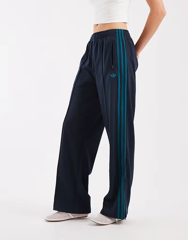 Спортивные брюки Adidas Originals Firebird свободного кроя в темно-синем и бирюзовом х