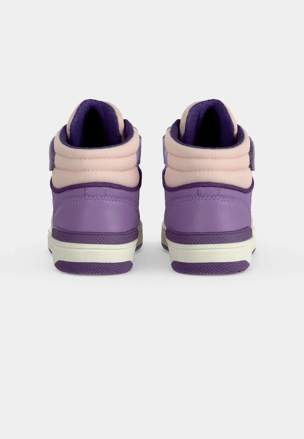 Девушка из Вашибы - высокие кроссовки Geox, White/Dark Lilac — фото 4