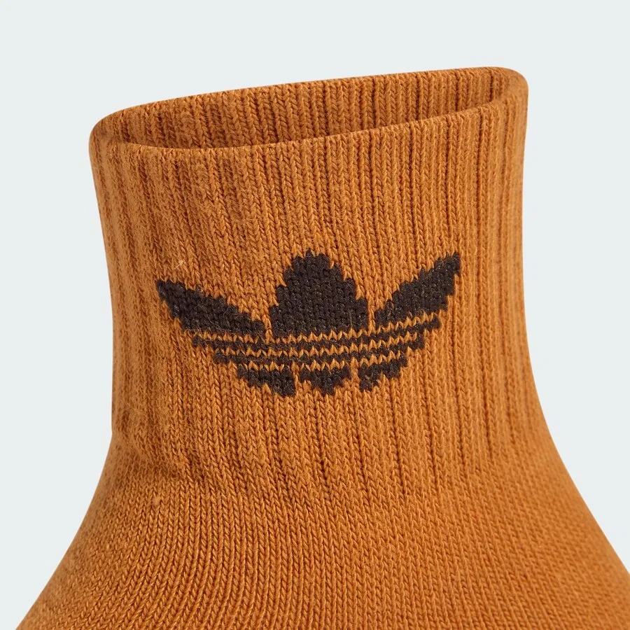 Носки ADIDAS ORIGINALS бежевого и кремового цвета — фото 3