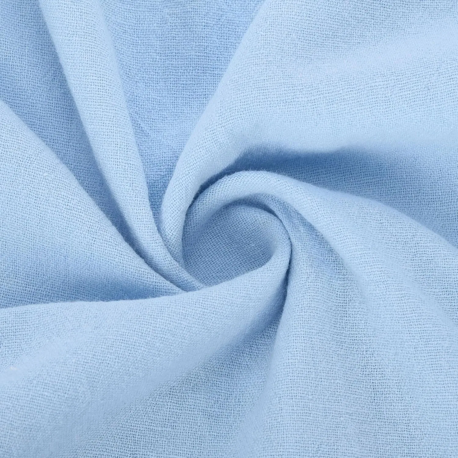 Женское платье миди свободного кроя V-образный вырез, Blue — фото 4