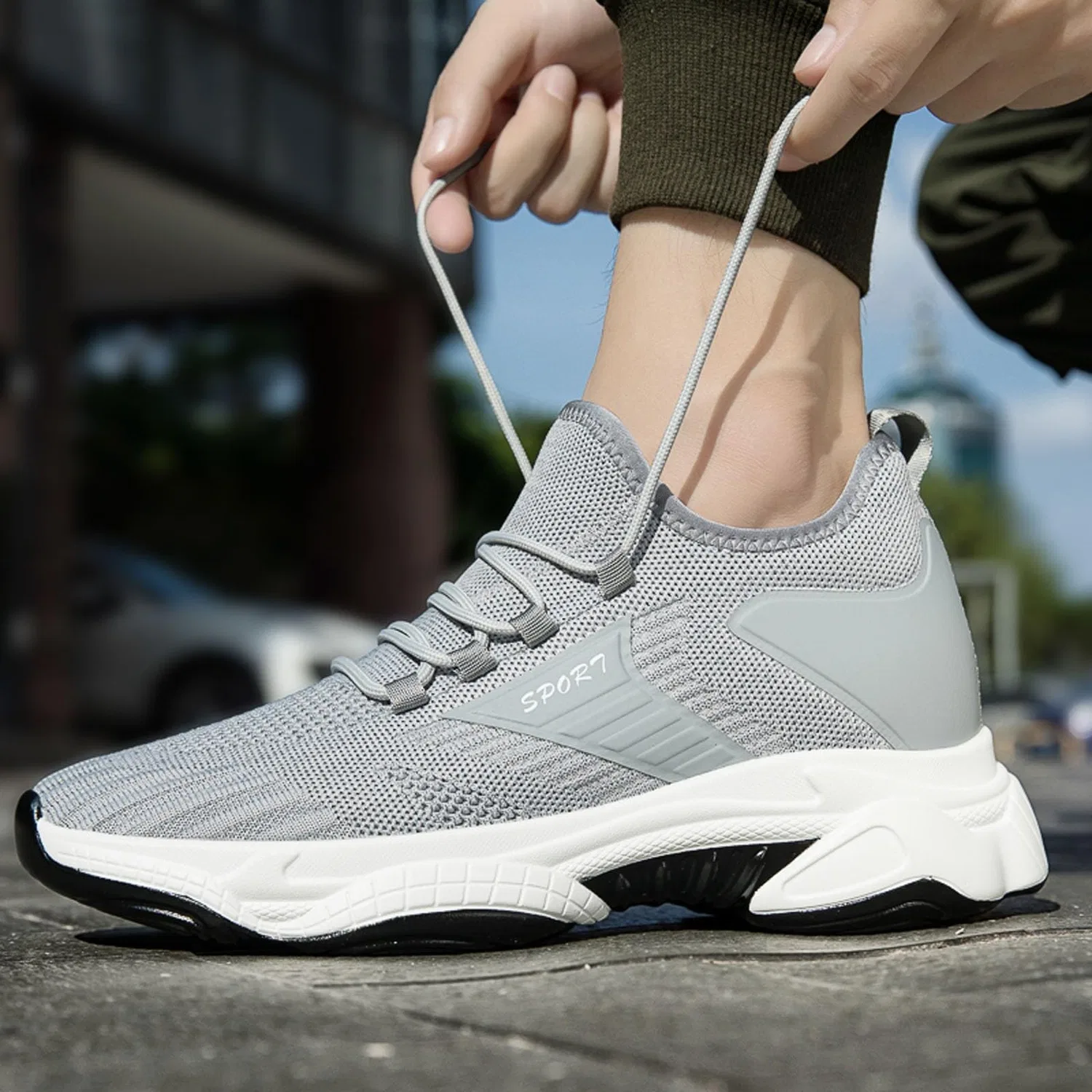 Детские кеды на платформе с цветом Grigio WWricotta, Grigio — фото 4