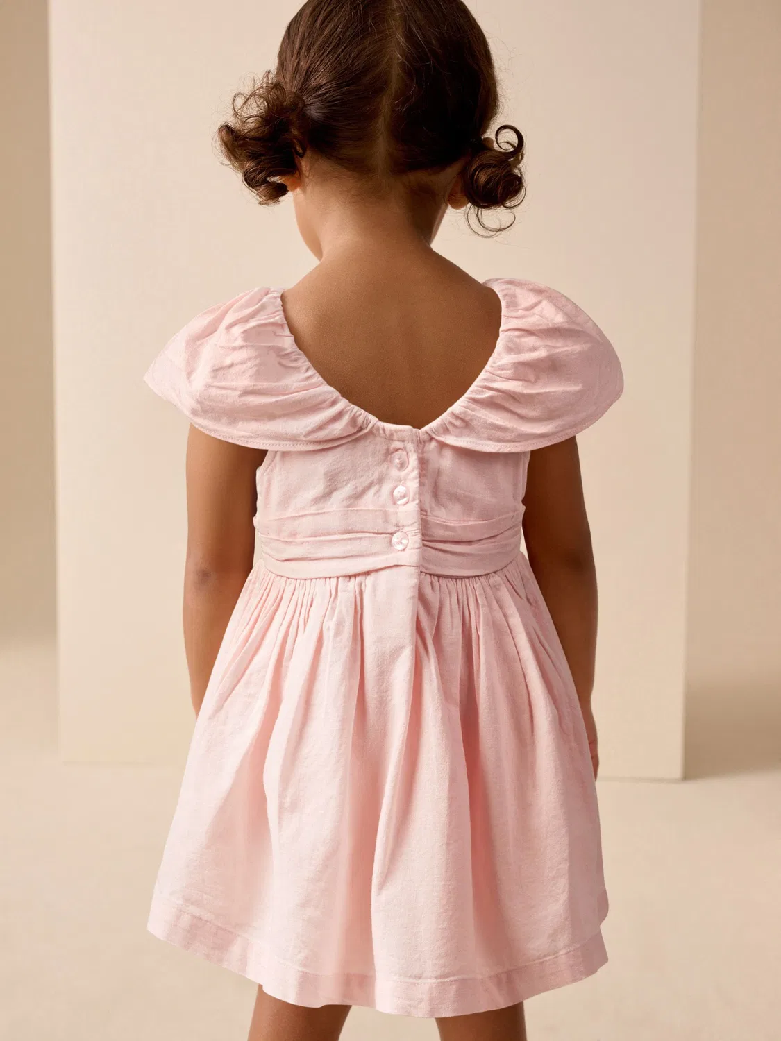 Платье для особых случаев с рукавом-ангел, модель Pale Pink Angel Sleeve Prom Dress Next, pale pink — фото 4