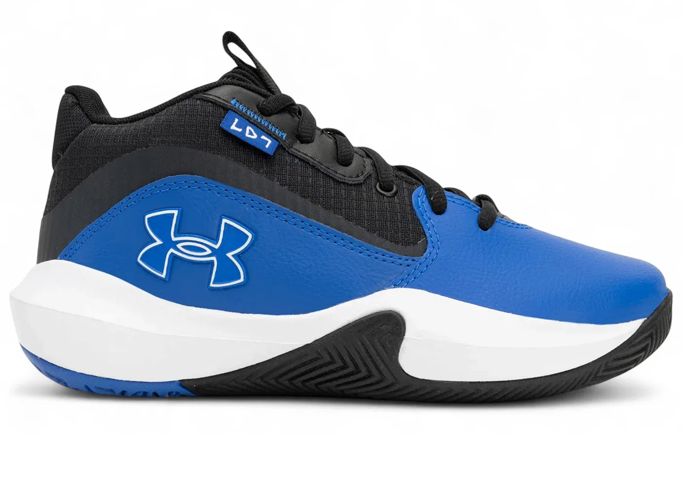 Детские кроссовки для мальчиков с шнуровкой Under Armour GS Lockdown 7, Team Royal/Black/White