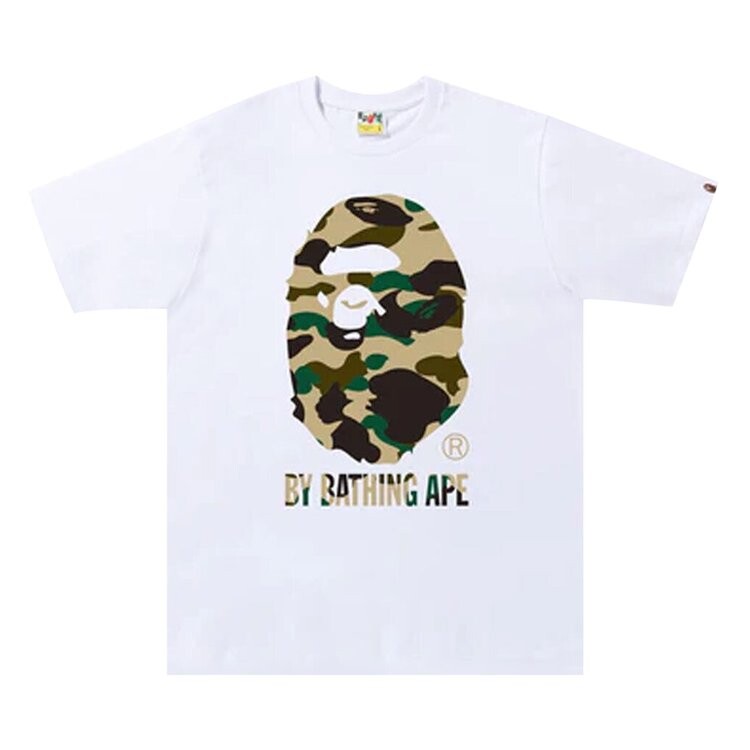 

Футболка BAPE 1st Camo By Bathing Ape Tee 'White/Yellow', белый