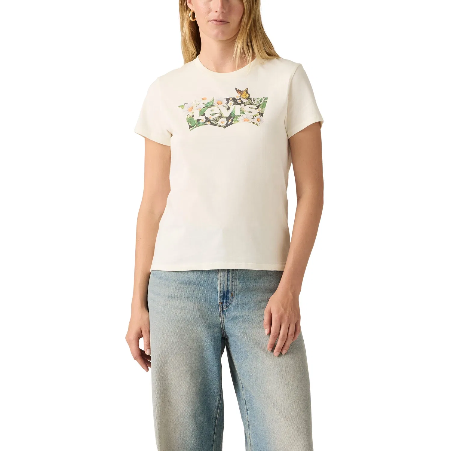 Женская футболка The Perfect Tee Levi's, Daisy Bw Egret