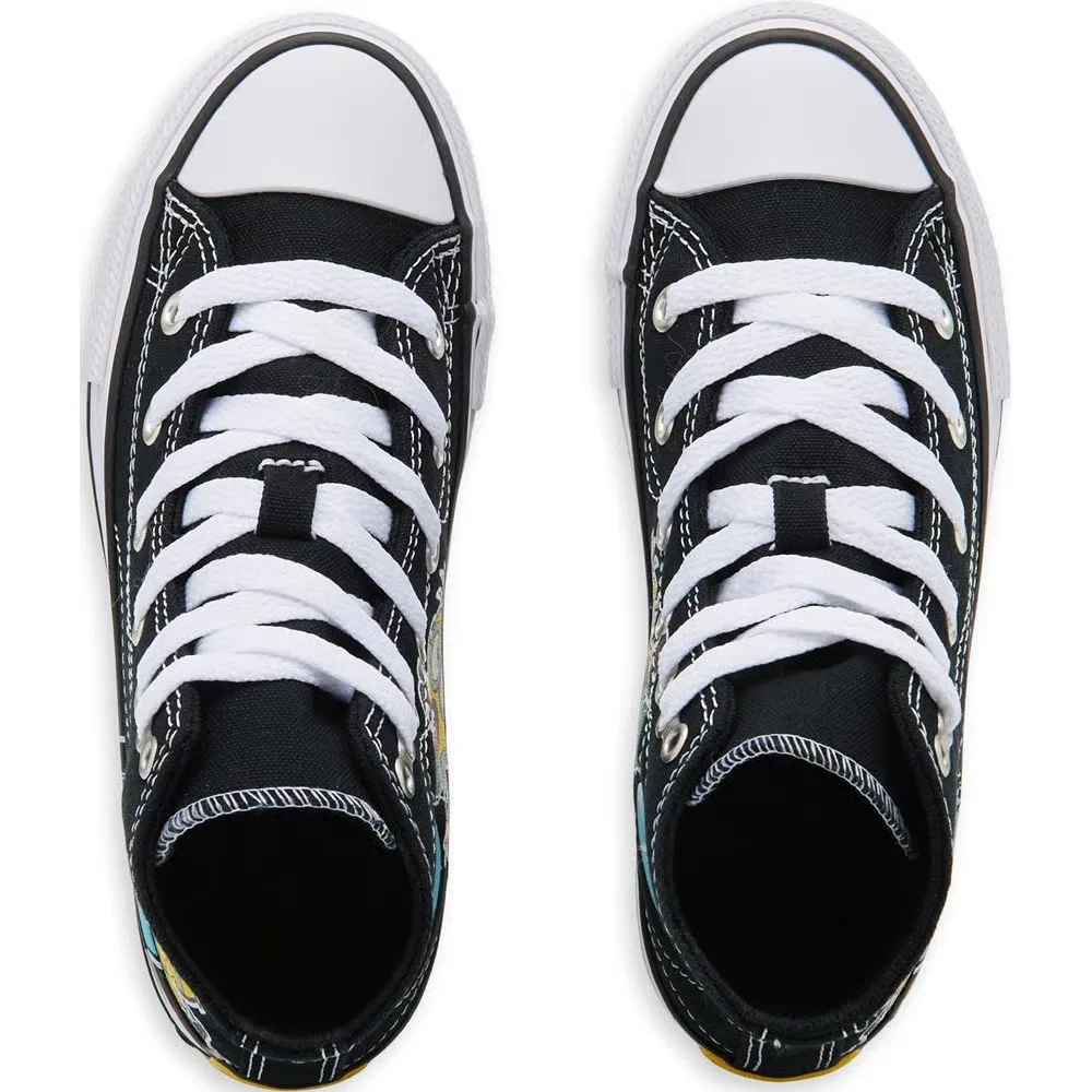 Детские высокие кроссовки Chuck Taylor All Star Converse, Minions Black/Multi — фото 4