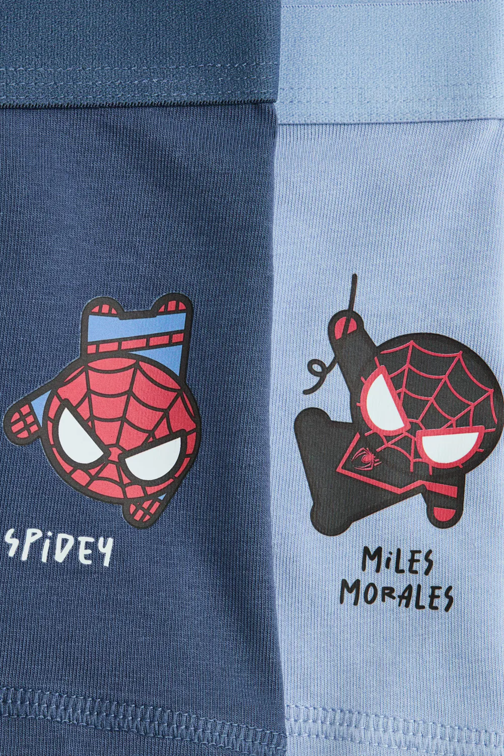 Комплект из 5 хлопковых боксеров с принтом H&M, Blau/Marvel Comics — фото 2
